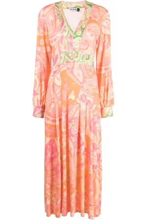 RIXO London Caro graphic-print midi dress