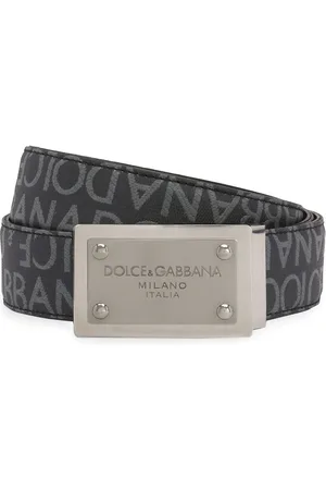 Dolce & Gabbana Logo-plaque jacquard belt