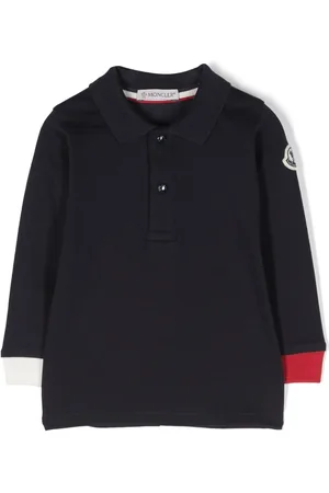 Moncler Logo-patch long-sleeved polo shirt