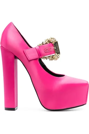 Giuseppe Zanotti Pink Suede Peep Toe Heel Less Ankle Strap Pumps Size 35  Giuseppe Zanotti | TLC