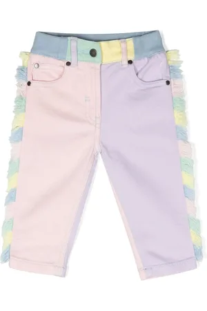 Stella McCartney Colour-block frayed jeans