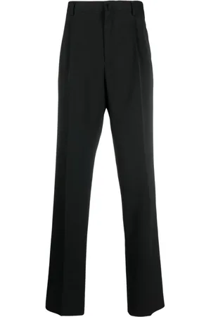 Lanvin Straight-leg pleated wool trousers