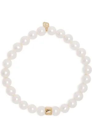 Sydney Evan 14kt yellow gold Marquise Rondelle pearl bracelet