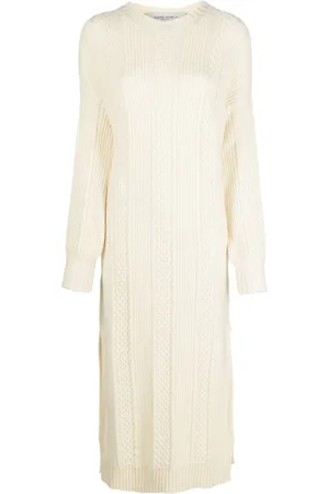 Golden Goose Cable-knit crew neck dress