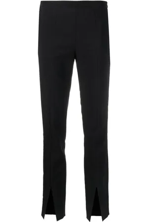GENNY Front-slit cropped trousers