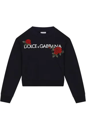 Dolce & Gabbana Rose-embroidered cotton sweatshirt