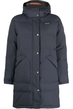 Patagonia Downdrift logo-patch parka coat