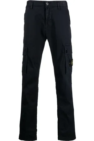 Stone Island Compass-motif cotton cargo pants