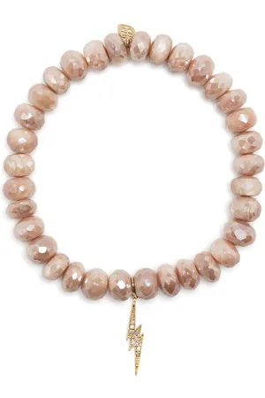 Sydney Evan 14kt yellow gold Lightning Bolt charm bracelet