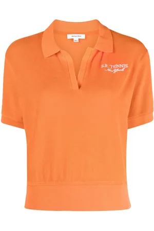 Sporty & Rich Logo-embroidered cotton polo shirt