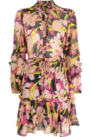 Pinko Piccadilly floral-print ruffled minidress