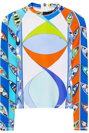 Puccini Abstract-print long-sleeved top