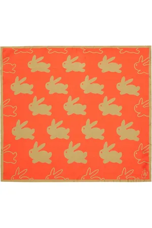 J.W.Anderson Bunny-print silk scarf