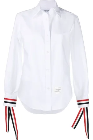 Thom Browne Contrast-cuffs oxford shirt
