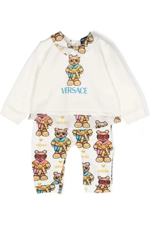 Versace Girl's Barocco-Print Teddy Belt Bag