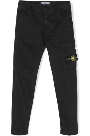 Stone Island Compass-patch straight-leg trousers