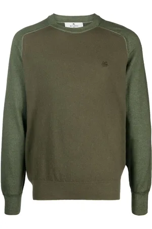 Etro Logo-embroidered virgin wool sweater