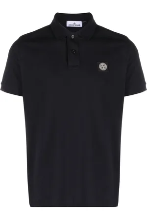 Stone Island Compass logo-embroidered cotton polo shirt