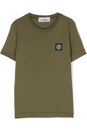 Stone Island Logo-patch cotton T-shirt