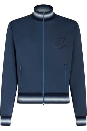 Etro Logo-embroidered stripe-detailing jacket