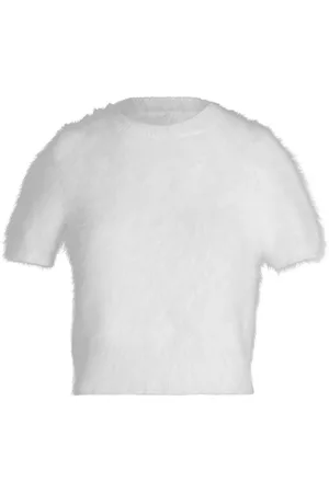 Maison Margiela Short-sleeve knitted crop top