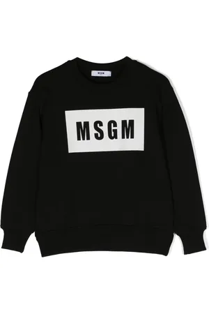 Msgm Logo-print cotton sweatshirt