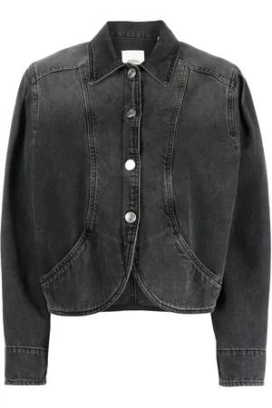 Women's Valene Denim Jacket In Faded Black