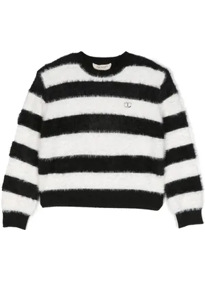 Twin-Set Striped brushed jumper