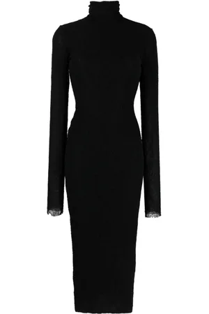 Serafini Chantilly-lace long dress