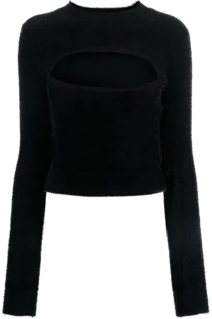 Moschino Long-sleeve faux-fur jumper