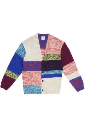 MARCELO BURLON V-neck striped cardigan