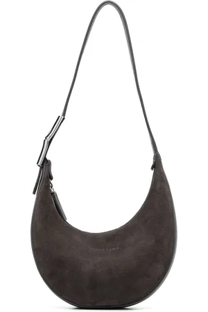 Longchamp Roseau Essential Medium Leather Shoulder Tote Black