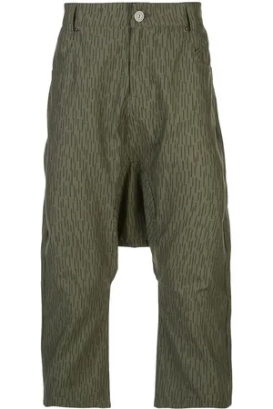 MOSTLY HEARD RARELY SEEN Graphic-print drop-crotch trousers