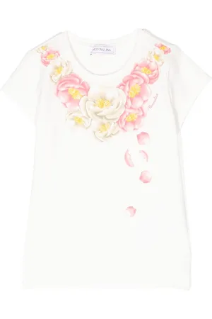 MONNALISA Floral-print short-sleeve T-shirt