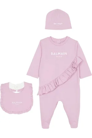 Balmain Logo-print babygrow set