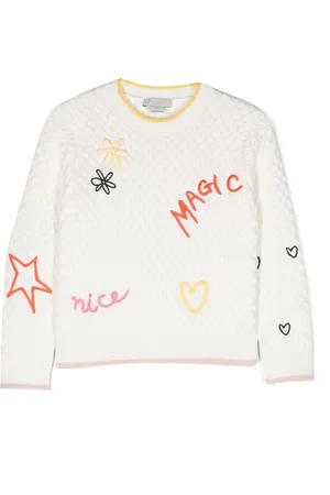 Stella McCartney Embroidered-detail knitted top