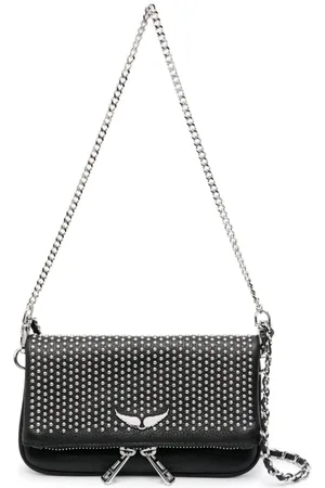 Zadig&Voltaire Rock Studded Leather Crossbody Bag