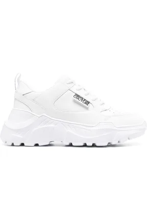 VERSACE Logo-patch low-top sneakers