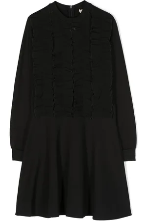 Twin-Set Georgette ruffle jersey dress