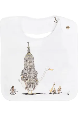 Atelier Choux Graphic-print cotton bib