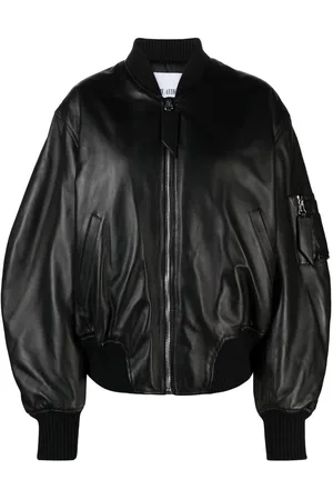 The Attico Leather bomber jacket