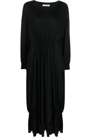 HENRIK VIBSKOV Smocked-panel detail midi dress