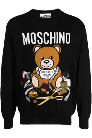 Men's Sweatshirt with Teddy Bear Print, NEW