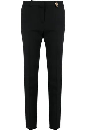 Versace Tailoring Cigarette Pants In Black