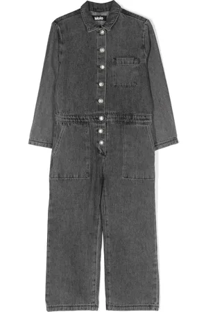 Molo Aer Printed Denim Overalls - Farfetch