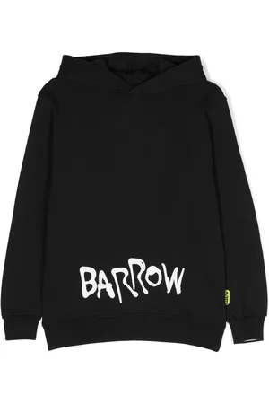BARROW Logo-print cotton hoodie