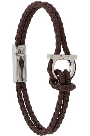Salvatore Ferragamo Braided leather bracelet