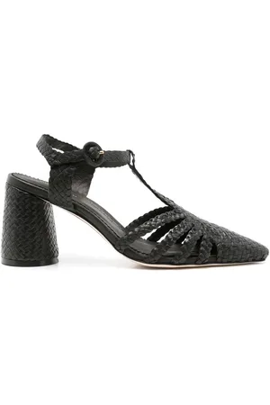 Sarah Chofakian 85mm braided leather sandals
