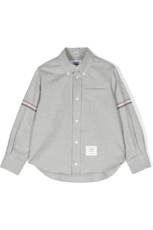 Thom Browne Stripe-detail cotton shirt