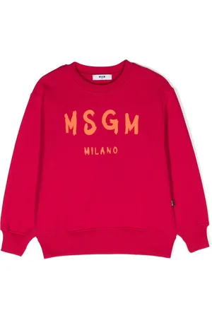 Msgm Logo-print cotton sweatshirt
